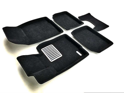 Коврики текстильные 3D Euromat чёрные Original Lux на Mini Countryman № EM3D-005600