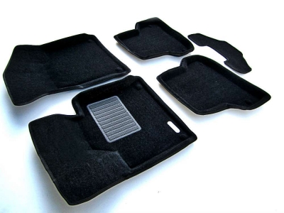 Коврики текстильные 3D Euromat чёрные Original Business на Audi A3 № EMC3D-001100