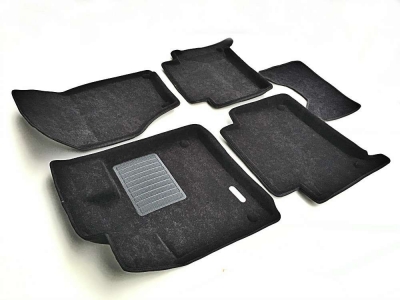 Коврики текстильные 3D Euromat чёрные Original Business на Audi Q7 № EMC3D-001105