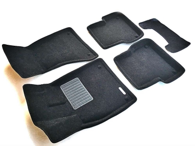 Коврики текстильные 3D Euromat чёрные Original Business на Audi A6 № EMC3D-001107