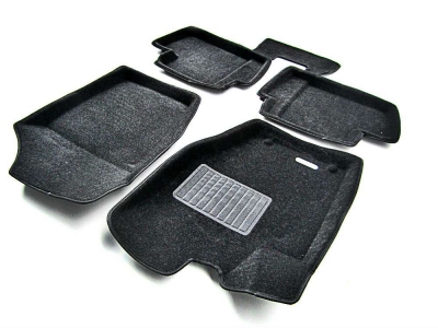 Коврики текстильные 3D Euromat чёрные Original Business на Citroen C4 № EMC3D-001709