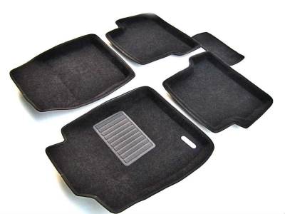 Коврики текстильные 3D Euromat чёрные Original Business для Ford Focus 2 2005-2011