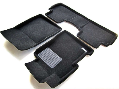 Коврики текстильные 3D Euromat чёрные Original Business на Honda Civic 4D № EMC3D-002602