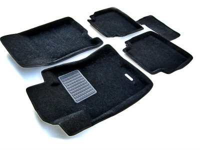 Коврики текстильные 3D Euromat чёрные Original Business на Honda Accord № EMC3D-002612