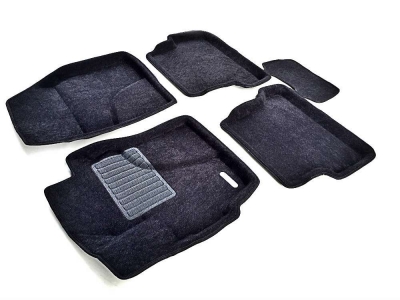 Коврики текстильные 3D Euromat чёрные Original Business на Mazda 3 № EMC3D-003402