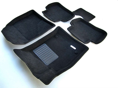 Коврики текстильные 3D Euromat чёрные Original Business на Nissan Juke № EMC3D-003701