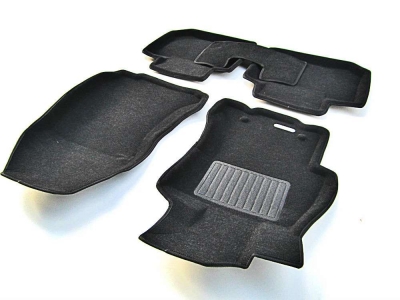 Коврики текстильные 3D Euromat чёрные Original Business на Subaru XV № EMC3D-004706