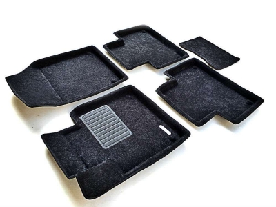 Коврики текстильные 3D Euromat чёрные Original Business на Volvo XC90 № EMC3D-005509