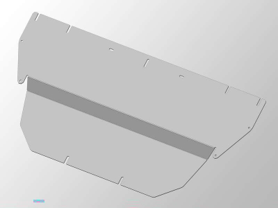 Защита КПП ТСС алюминий 4 мм для Audi A4 2015-2021