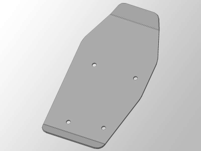 Защита дифференциала ТСС алюминий 4 мм для Toyota RAV4 № ZKTCC00175
