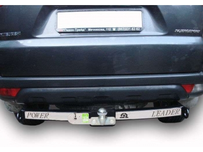 Фаркоп с нержавеющей пластиной Лидер-Плюс для Mitsubishi Pajero Sport 1998-2007