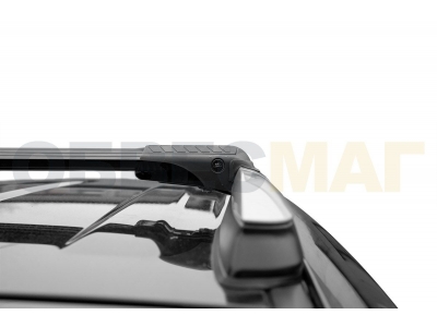 Багажная система Lux Хантер L54-B черная для автомобилей с рейлингами