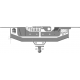 Фаркоп Мотодор оцинкованный для Toyota Highlander 2014-2020