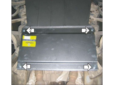 Защита КПП Мотодор сталь 2 мм для Audi A6/A6 Allroad 1997-2006