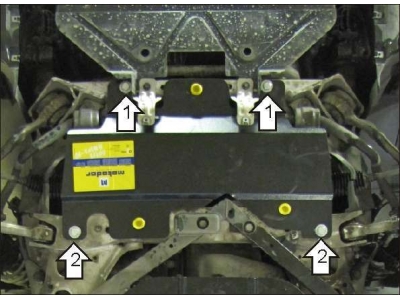 Защита гидроусилителя руля Мотодор сталь 2 мм для BMW 1/3 2004-2014