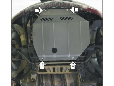 Защита картера и КПП Мотодор сталь 2 мм для Chrysler PT Cruiser 2000-2005