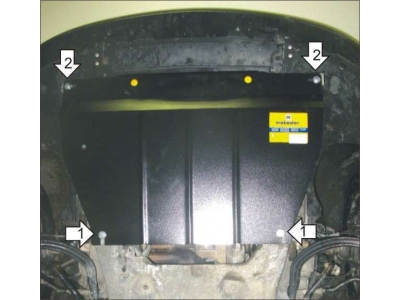 Защита картера и КПП Мотодор сталь 2 мм для Citroen C5 2004-2008