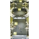 Защита картера, КПП, РК и дифференциала Мотодор сталь 2 мм для Mazda BT-50/Ford Ranger 2006-2012