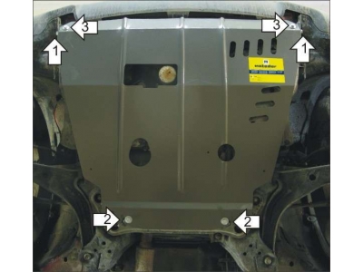 Защита картера и КПП Мотодор сталь 2 мм для Ford Escape/Ford Maverick/Mazda Tribute 2001-2007