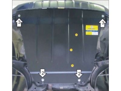 Защита картера и КПП Мотодор сталь 2 мм для Ford Escape/Mazda Tribute 2005-2012