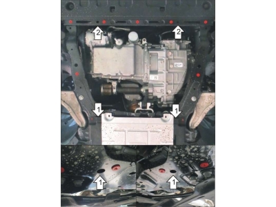 Защита картера и КПП Мотодор сталь 2 мм для Ford Mondeo 2015-2021 00755