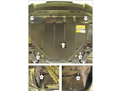 Защита картера и КПП Мотодор сталь 2 мм для Hyundai ix35/Kia Sportage 2010-2016 00932