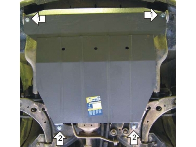 Защита картера и КПП Мотодор сталь 2 мм для Kia Carens 2002-2006