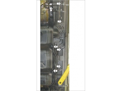 Защита трубок кондиционера Мотодор сталь 2 мм для Mercedes-benz Viano 2003-2014