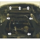 Защита картера и дифференциала Мотодор сталь 2 мм для Mitsubishi L200 2006-2015