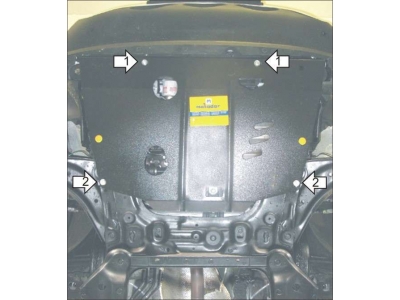Защита картера и КПП Мотодор сталь 2 мм для Nissan Juke 2010-2018 01445
