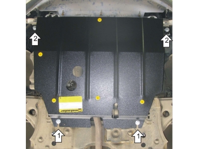 Защита картера и КПП Мотодор сталь 2 мм для Opel Corsa D 2006-2014