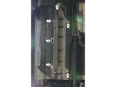 Защита топливных трубок Мотодор сталь 2 мм для Renault Duster 2015-2021