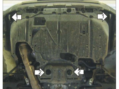 Защита картера двигателя Мотодор сталь 2 мм для Subaru Forester 2008-2013