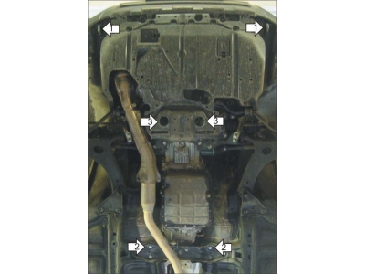 Защита картера и КПП Мотодор сталь 2 мм для Subaru Forester 2008-2013 02226