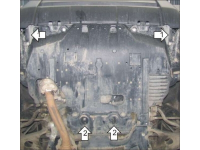Защита картера двигателя Мотодор сталь 2 мм для Subaru Forester 2013-2018