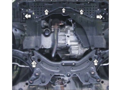 Защита картера и КПП Мотодор сталь 2 мм для Suzuki Swift 2010-2017 02418