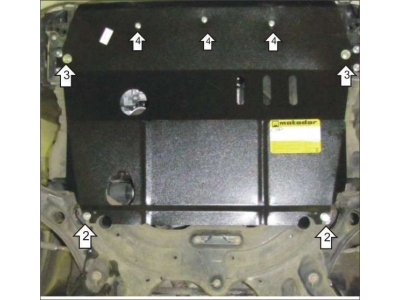 Защита картера и КПП Мотодор сталь 2 мм для Suzuki Swift 2010-2017 02418