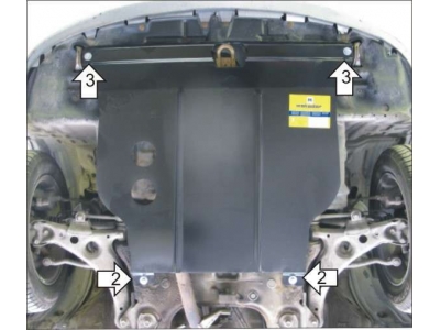 Защита картера и КПП Мотодор сталь 2 мм для Toyota Avensis 1997-2002