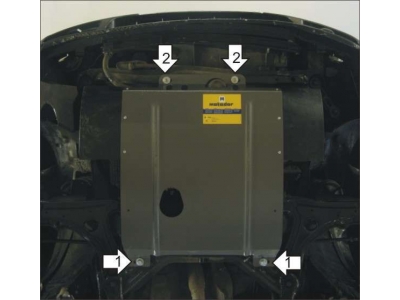 Защита картера и КПП Мотодор сталь 2 мм для Volkswagen Golf 3 1991-1998