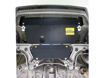 Защита картера и КПП Мотодор сталь 2 мм для Volkswagen Golf 2/Jetta 2 1983-1991
