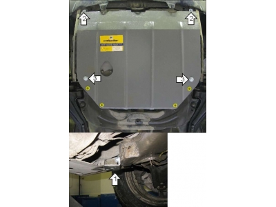 Защита картера и КПП Мотодор сталь 2 мм для Land Rover Freelander 1998-2006