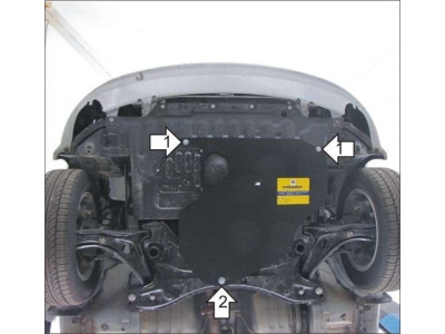 Защита КПП Мотодор сталь 2 мм для FAW Vita 2006-2010