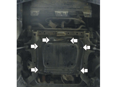 Защита картера двигателя Мотодор для 3,0 сталь 2 мм для BMW 3 2008-2012