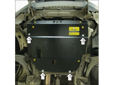 Защита картера и КПП Мотодор сталь 3 мм для Honda Ridgeline/Pilot 2005-2008