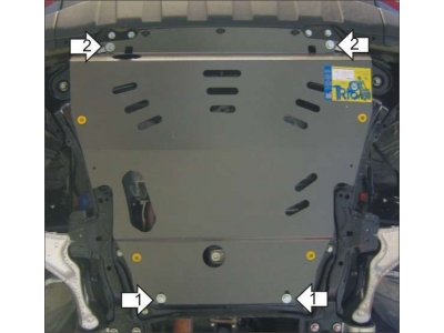 Защита картера и КПП Мотодор сталь 3 мм для Honda Pilot/Acura MDX 2006-2011