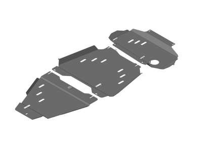 Защита картера, КПП и РК Мотодор сталь 3 мм для Nissan Pathfinder 2004-2014