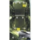 Защита картера, КПП и дифференциала Мотодор сталь 3 мм для Toyota Land Cruiser Prado 150 2009-2020 12516