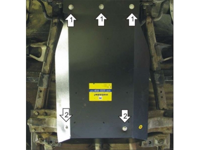 Защита КПП и РК Мотодор сталь 3 мм для Great Wall Deer G3/G5 2005-2009