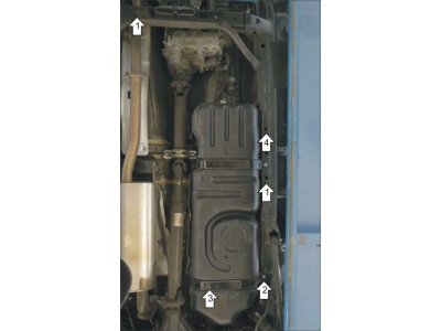 Защита бензобака Мотодор сталь 3 мм для Haval H9 2015-2021