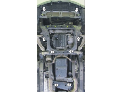 Защита картера и КПП Мотодор сталь 3 мм для Lexus IS250 2005-2010 15008